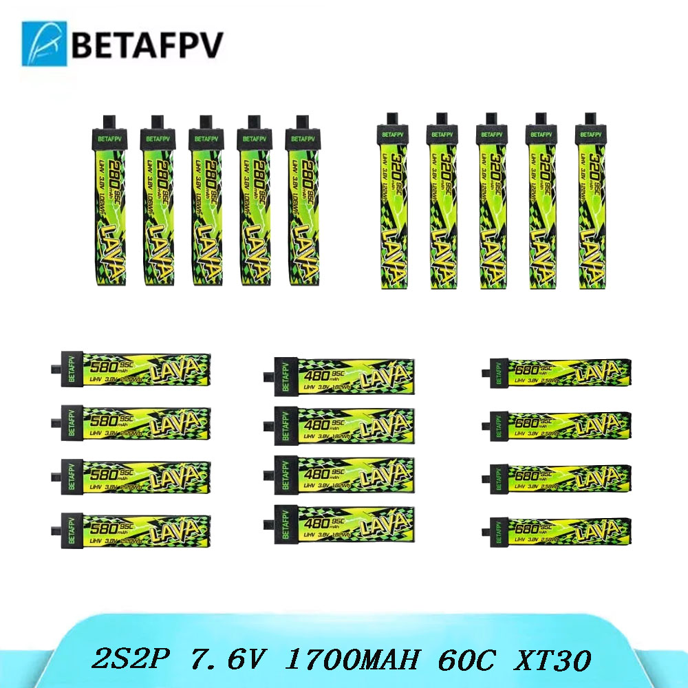 Drone Battery Adapter - BETAFPV LAVA II 1S FPV-Drohnenbatterie 280/320/480/580/680mAh