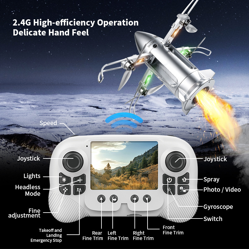 OZ X6 Raketen-Drohne mit 2,8-Z – Drone Controller Screen Bewertung und Preis