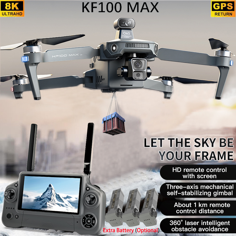 KF100 MAX GPS Drone 4K Kamera  – Drone Controller Screen Bewertung und Preis